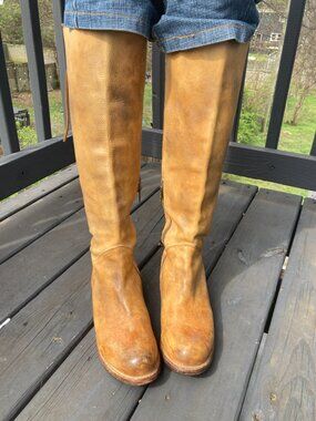 Handmade leather boots